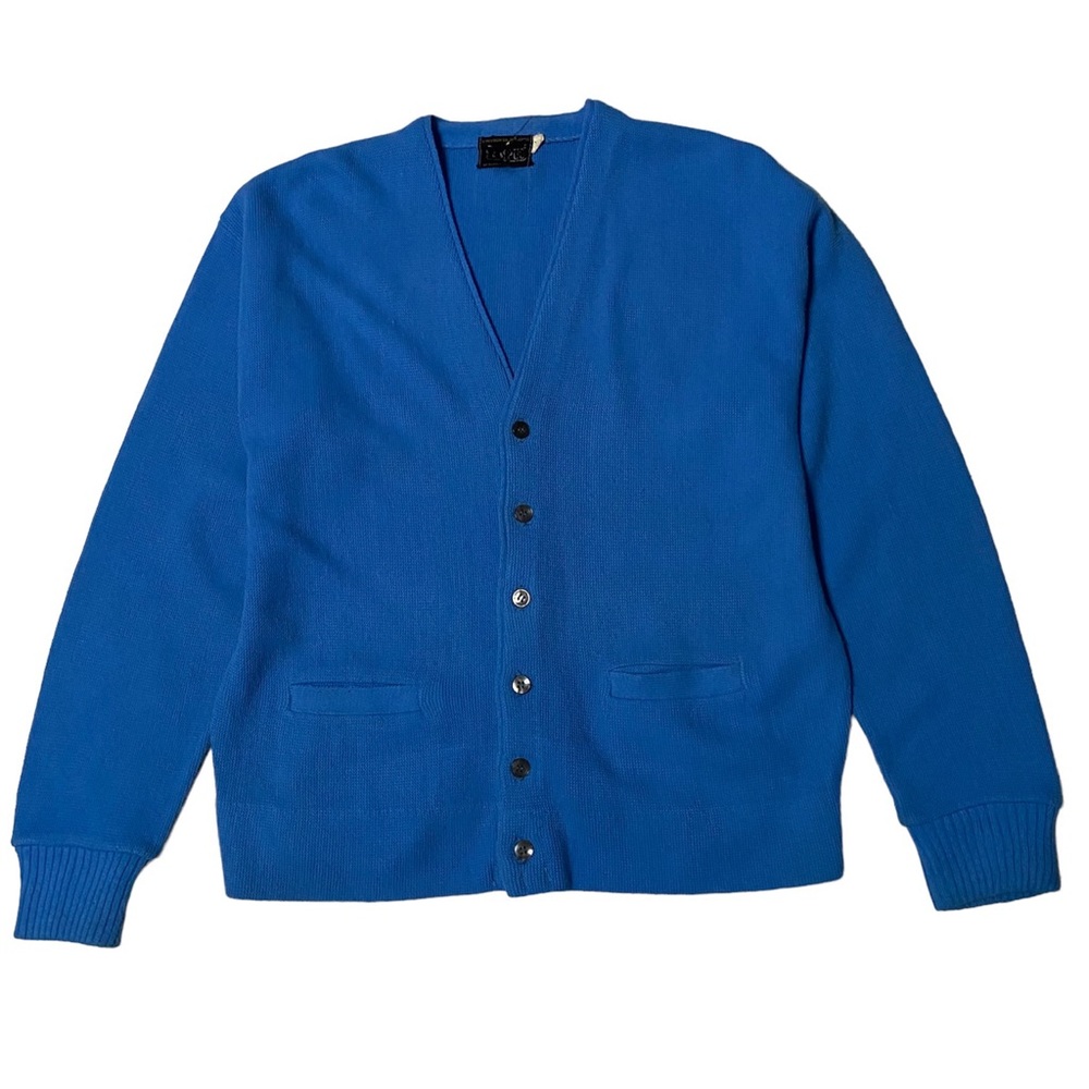 Vintage 1960s Blue Cardigan